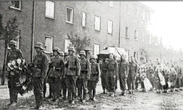 Funeral Procession 1st April 1942 after Operation Chariot at St Nazaire