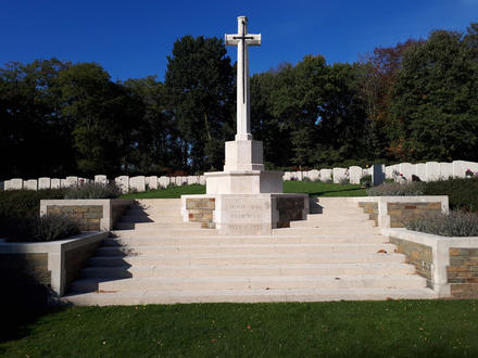 Mook War Cemetery cross