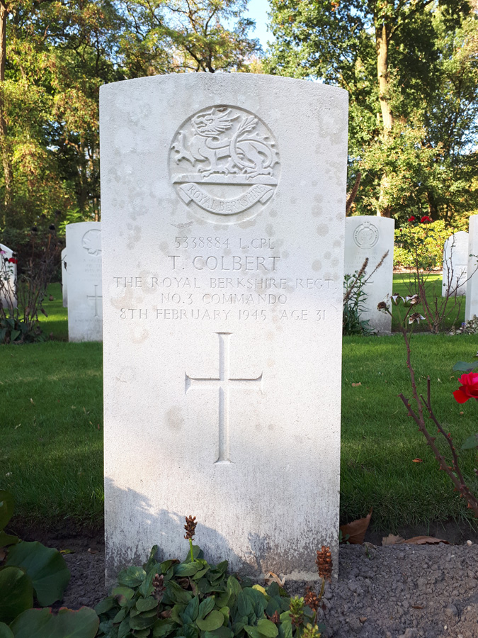 Grave of Lance Corporal Thomas Colbert
