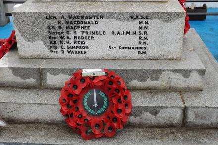 The CVA Wreath and a local commando...