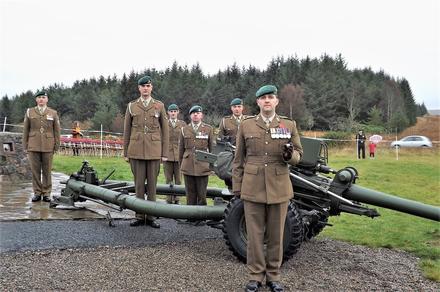 BSM N. Clarke and the Gun Crew.