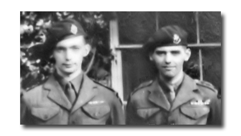 Lieut. Douglas Johnston and Lieut. Joab  'Joe' Denham MM