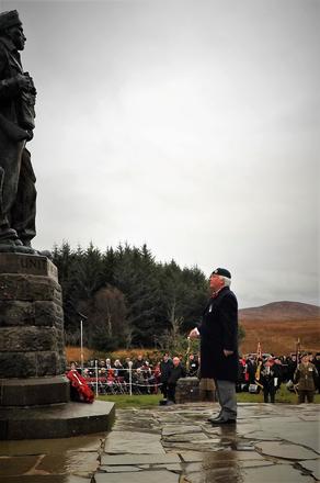 Laying a wreath