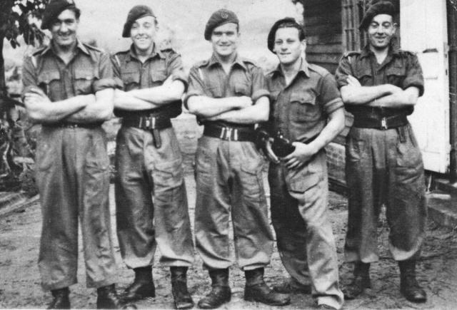 Billy Moore and pals from No.5 Cdo. 5 troop