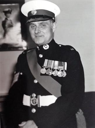 C/Sgt. Charles James Macnish MM, RM, award in 1952