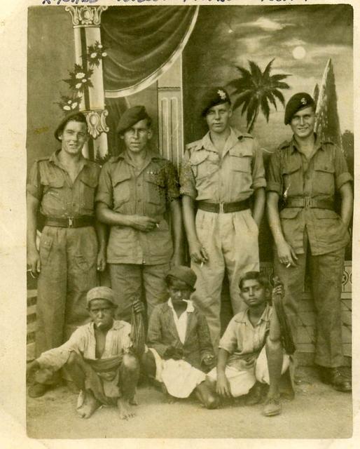 Frank Roper and others, No.5 Commando 2 troop. Bombay 1945