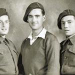 No.2 Commandos TSM Ken McAllister,  LSgt. Joe Rogers MM, and LSgt. Tommy Everett, Italy 1944