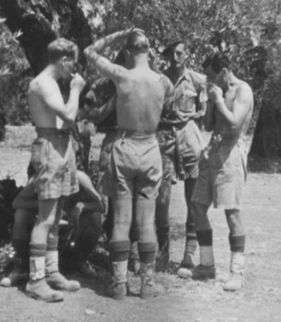 Dave King and others from No.2 Commando 5 Troop, Monopoli, Italy