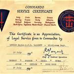 Commando Service Certificate