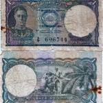 Ceylonese One Rupee note