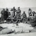 'Joe' Goldsmith and other Commandos with men of the Arab Legion