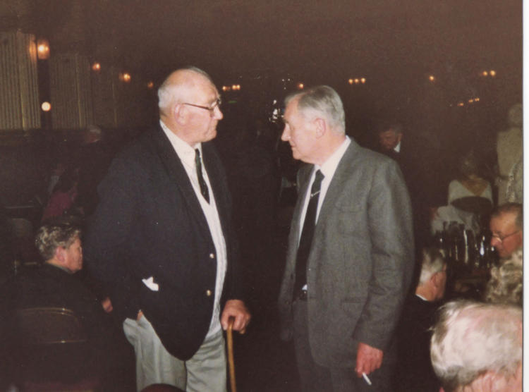 No.2 Commando 5 troop veterans Sgts Tiny Burke B.E.M. and Joe Rogers M.M. (on right).