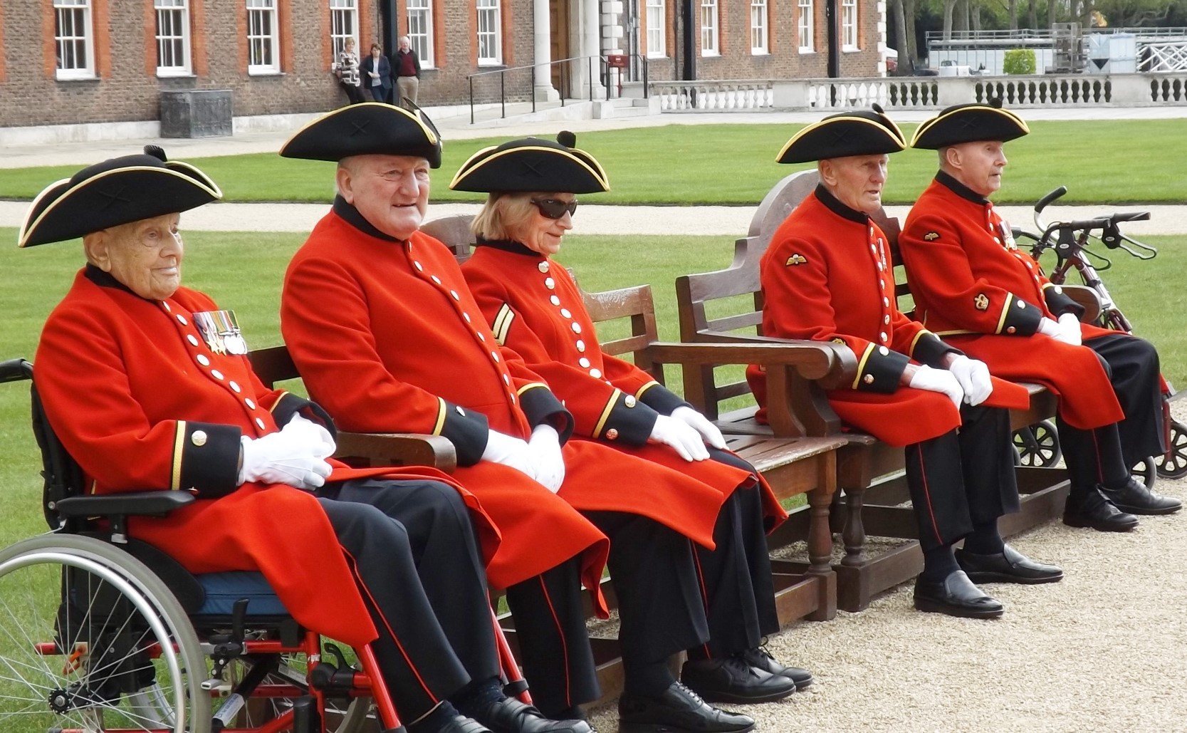 The 3rd Rank of In-Pensioners on parade...