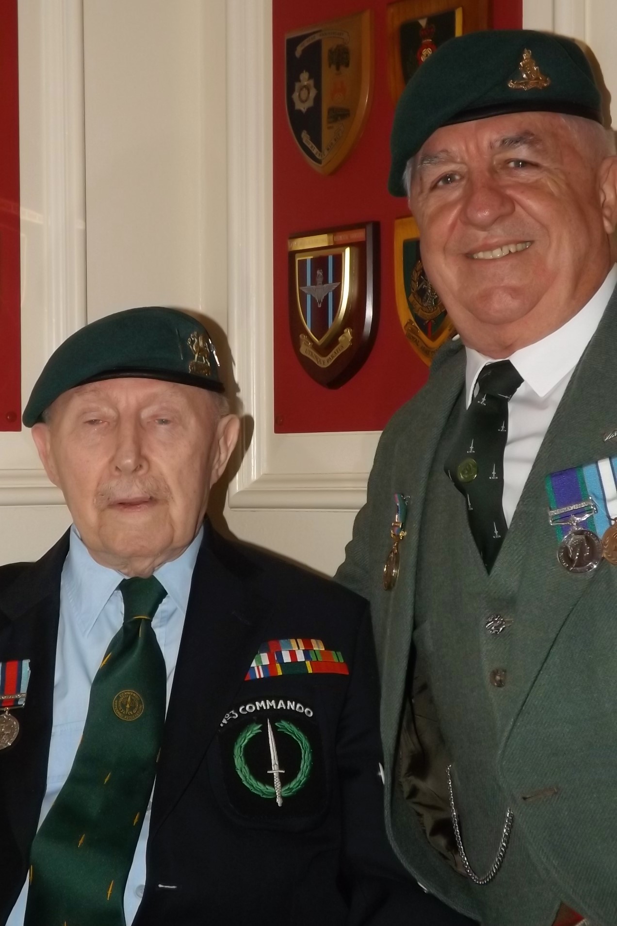 Roy Cadman (No.3 Cdo) and Dave Matthews - 1