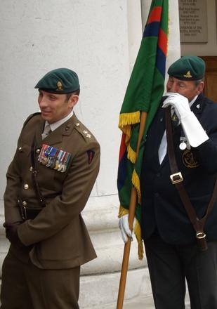 Lt Col Tom J Salberg, MBE RE. and Jerry Josee