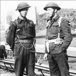 Joe Jeff and Reg Child, RN Beach Commando P 'Peter', Isle of Wight.