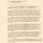 Letter to HQ Combined Ops from Lt Gen C W Allfrey, Commander 5 Corps