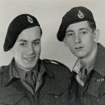 Vic Roots 41RM Commando (on right) and commando pal