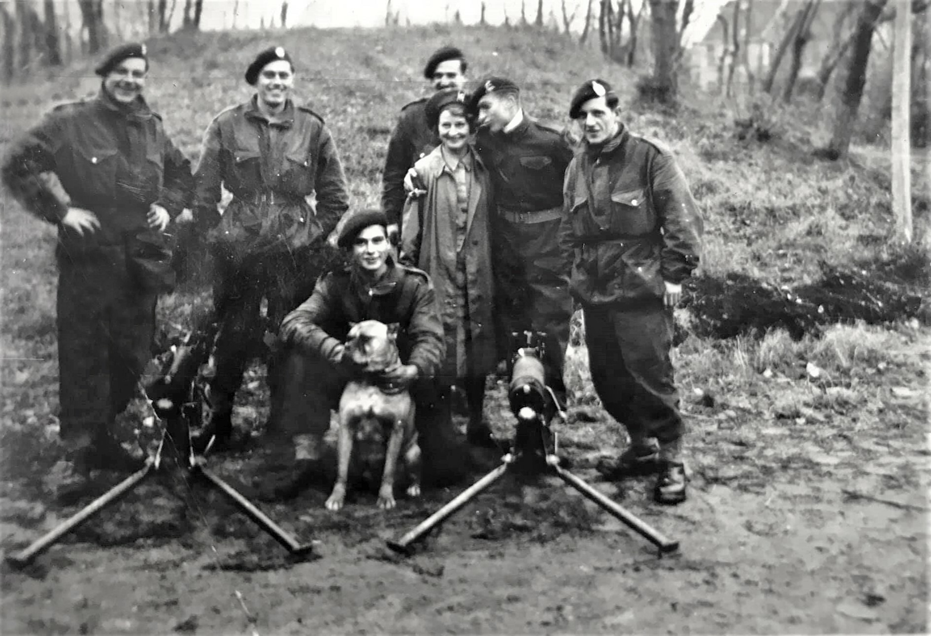 Members of the MG Section of the Heavy Weapons Troop.