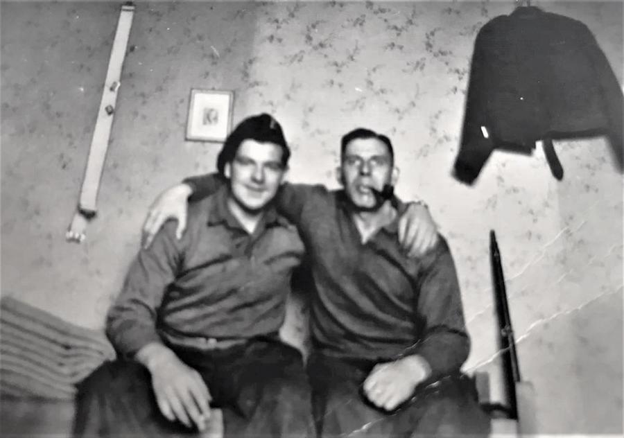 Eli 'Chuck' Gale, No.4 Commando, and pal