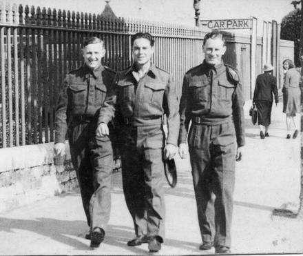 Mnes. Laurie Southall (left), Les Bradshaw, and Bernie Brown (right) at Ryde, IoW