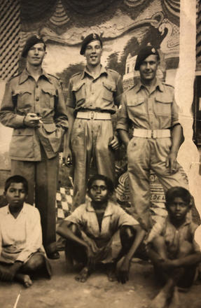 William Grant-Hanlon (left) and 2 others 42RM Cdo. 'B' tp
