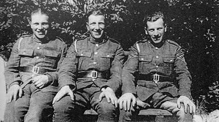 Cpl George Fraser. MM, and his brothers, Duncan & Willie