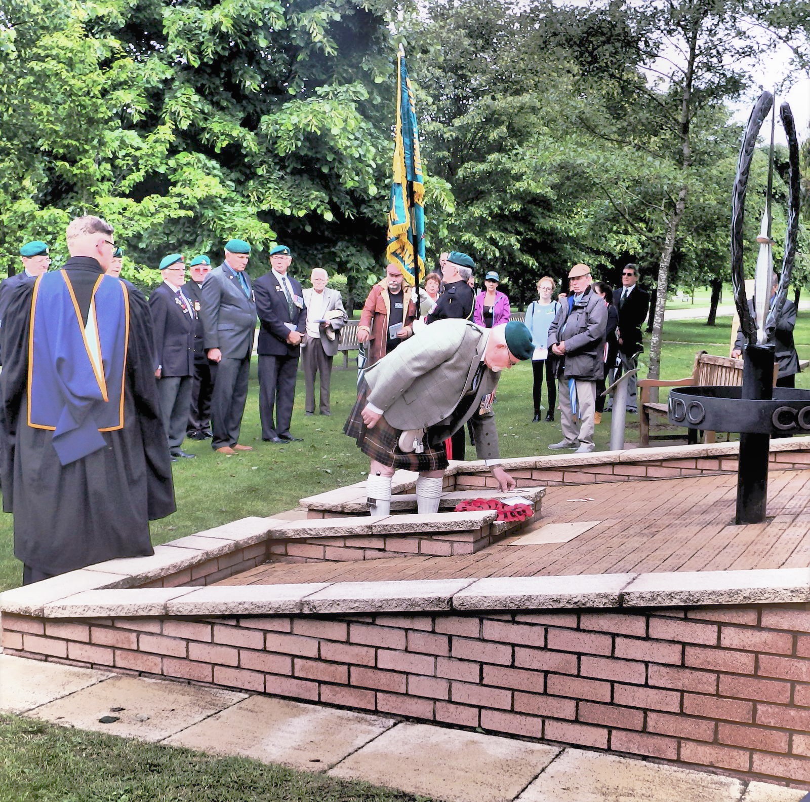 Laying a cross