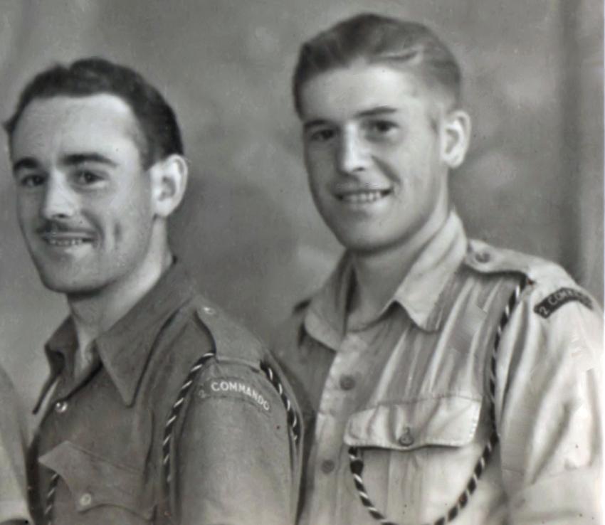 John Caveney (left) and Walter Ainslie, No.2 Commando 5 Troop