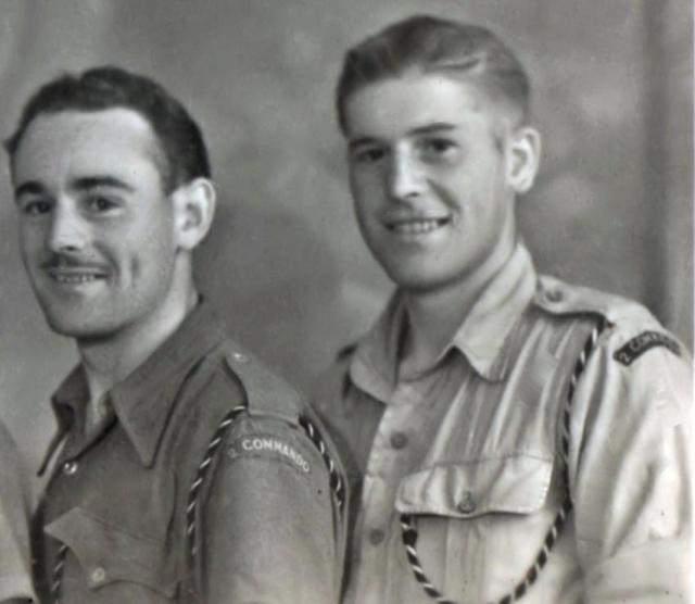 John Caveney (left) and Walter Ainslie, No.2 Commando 5 Troop