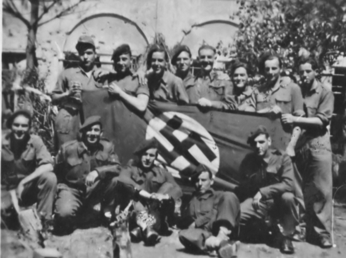 Vic Pratt, Ben Fryer and others from 5 troop No.2 Commando, at Ravenna