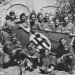 Vic Pratt, Ben Fryer and others from 5 troop No.2 Commando, at Ravenna