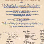 St Nazaire Society signatures 1982