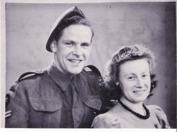 Doug Webster, No.2 Commando, and his wife Mary