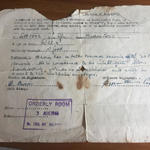 Service document for Rfn. Donald Owen