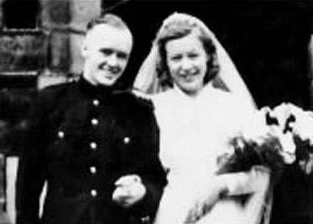 Pte. James Edmondson and his wife Joan