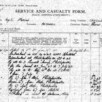 Casualty form for Mne Thomas Rothwell with kia