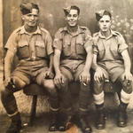 Pte. Albert Reginald Seekings, LCpl. Eric Musk, Pte Robert William Seekings. All No.7 Commando and SAS