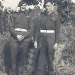 Tommy 'Paddy'  Sleith (on the right), No.9 Commando, and another