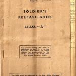 Class A Release Book for Tommy 'Paddy' Sleith, No.9 Commando