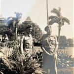 Cpl. Albert Edward Read RM (left), 3 Bde Signals, and another.