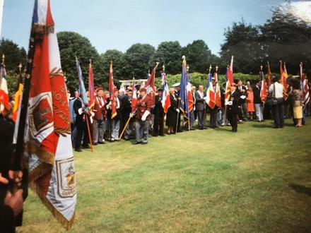 47RM Cdo., Veterans at Normandy, 49th anniversary.