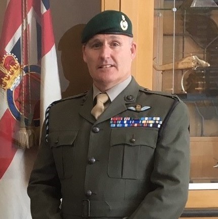 Major Darren Hunt MBE, MM, RM. Served 1980-2017.