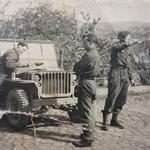 Mne Howard Pratt 45RM Commando (centre) and others