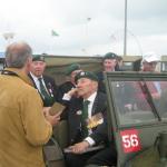 Fred Walker (No.3 Cdo) and others with Colin, Dieppe Anniverary 19 August 2007