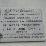 No.4 Commando plaque, Ouistreham (1)