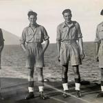 Mne. George Kirby (2nd from left) and others 1945