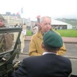 Fred Walker (NO.3 Cdo) with Colin, Dieppe, 19 August 2007