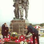 Stephane at the Commando Memorial November 2002