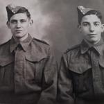 Albert Tuck, later No.2 Commando, on the left and unknown